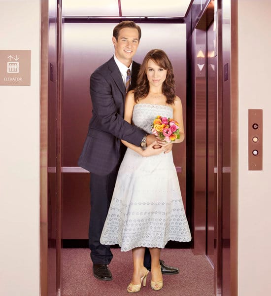 Elevator Girl Hallmark movie poster | Lacey Chabert's first Hallmark movie was in 2010.