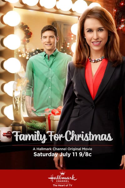 Family For Christmas - Hallmark movie poster | Starring Lacey Chabert