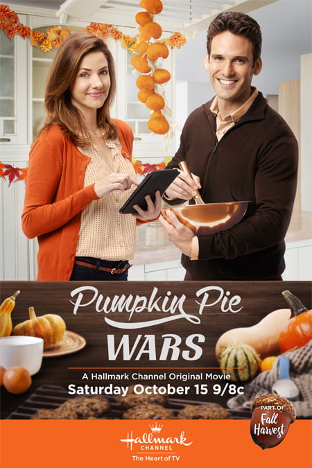 Pumpkin Pie Wars is a Hallmark Channel fall movie from 2016 starring Julie Gonzalo and Eric Aragon.