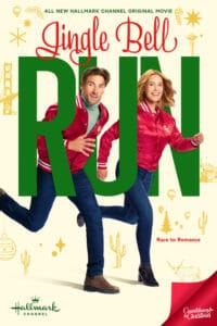 Jingle Bell Run movie poster | Self-described bookworm Avery is paired with retired hockey star Wes to compete in a holiday race across America. The team struggles through themed challenges until romance runs its course. #jinglebellrun