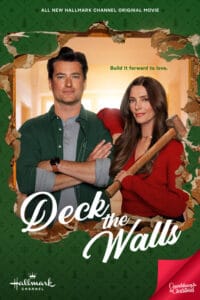 Deck the Walls Hallmark movie poster | Hallmark Countdown to Christmas 2024 | Starring Wes Brown, Ashley Greene, story by Danny Pellegrino.