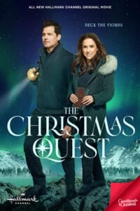 Hallmark movie poster from The Christmas Quest starring Kristoffer Polaha and Lacey Chabert.