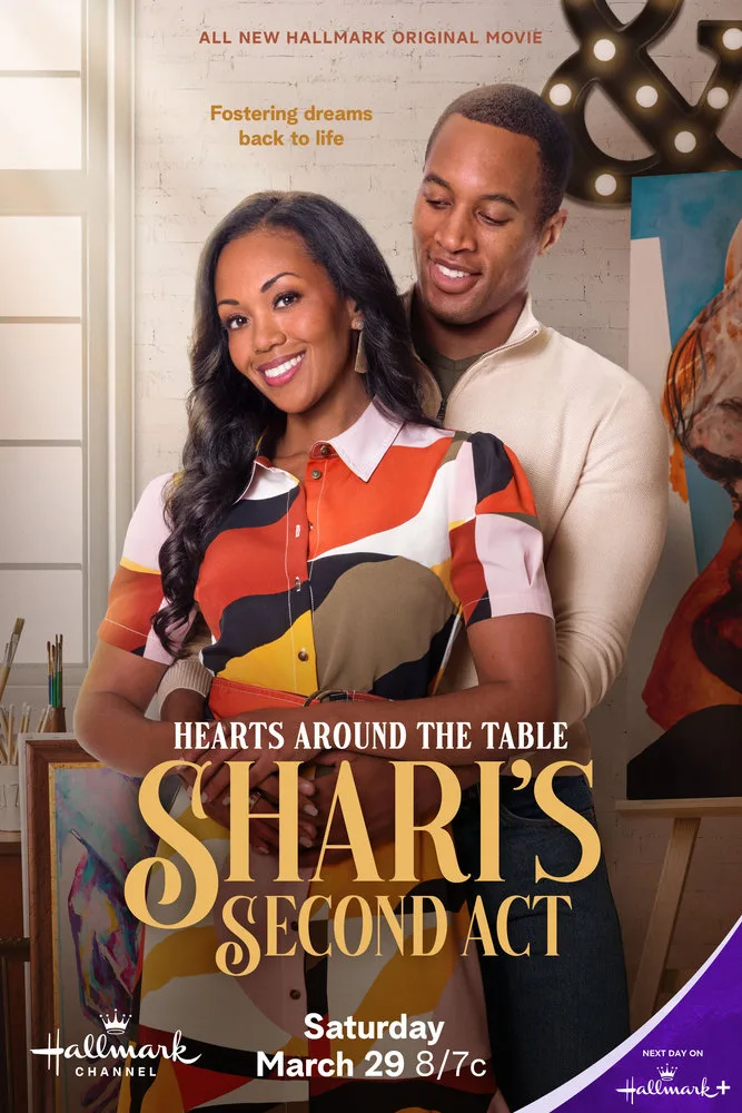 Get the details of who is starring in Hearts Around the Table: Shari's Second Act - premiering on Hallmark on Saturday, March 29th as part of Spring Into Love. #SpringIntoLove #HallmarkChannel #HeartsAroundtheTable