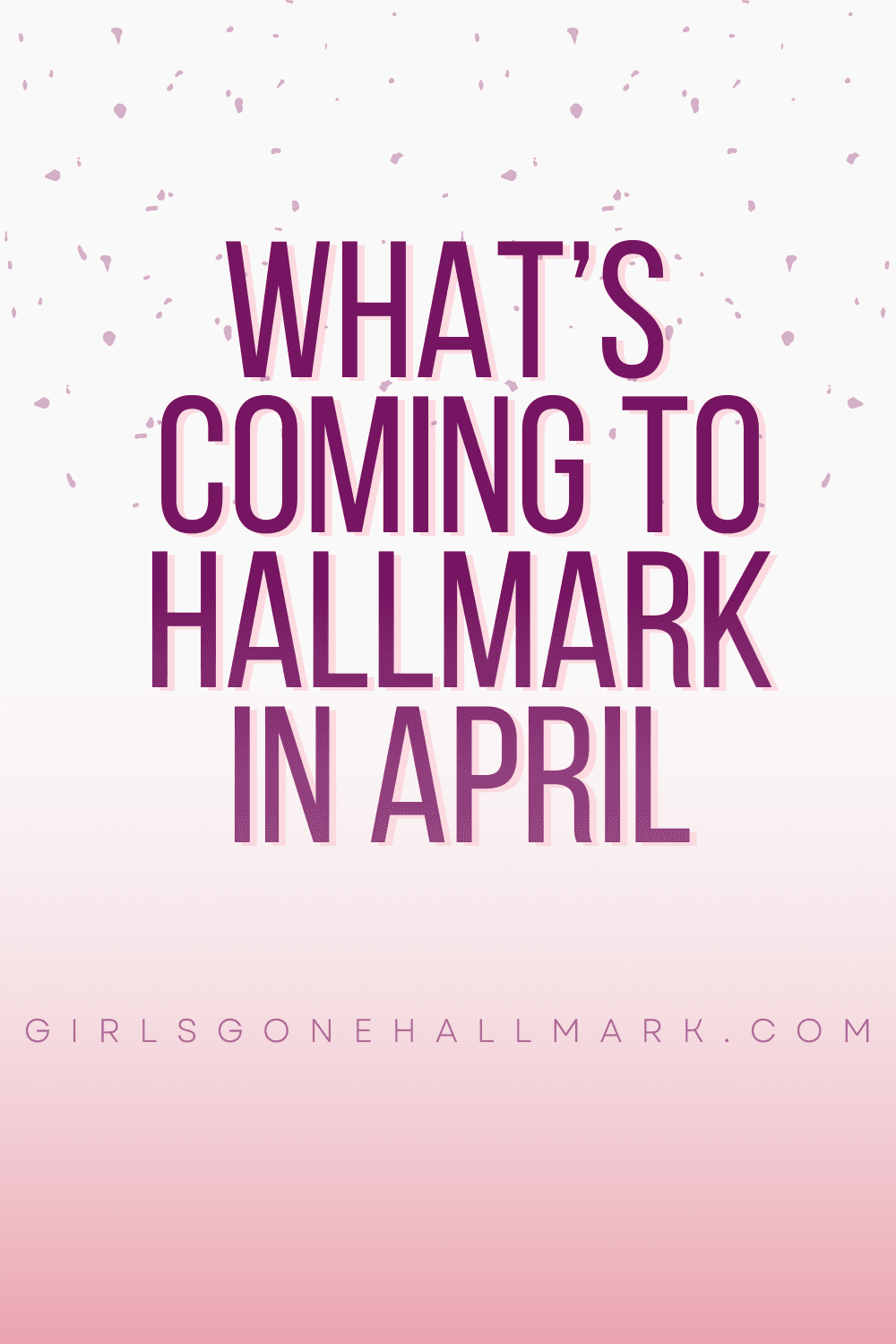 Take a look at the list of Hallmark Channel April 2025 movie premieres! A disjointed schedule but the month ends with a highly anticipated fan favorite. #HallmarkChannel