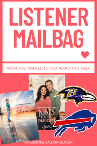 Girls Gone Hallmark has another Listener Mailbag episode for you! Let's chat new movies, old movies, and football conspiracies. Yes!