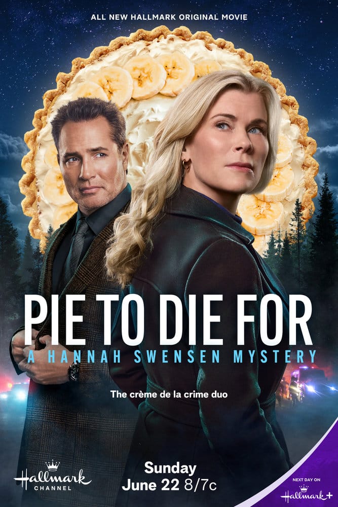 Pie to Die For: A Hannah Swensen Mystery airs June 22 on Hallmark Channel - tune in as Girls Gone Hallmark serves up their take on the latest whodunit! #HallmarkChannel #HallmarkMystery #HannahSwensen