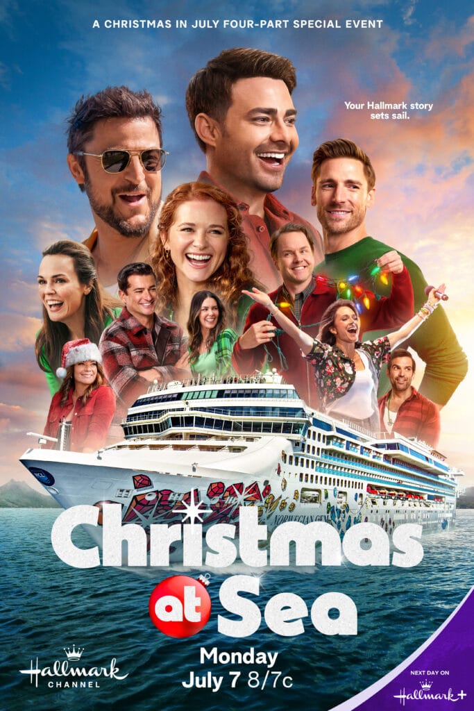 Christmas at Sea is the long-awaited docuseries about the 2024 Hallmark Christmas Cruise. Begins July 7, 2025.