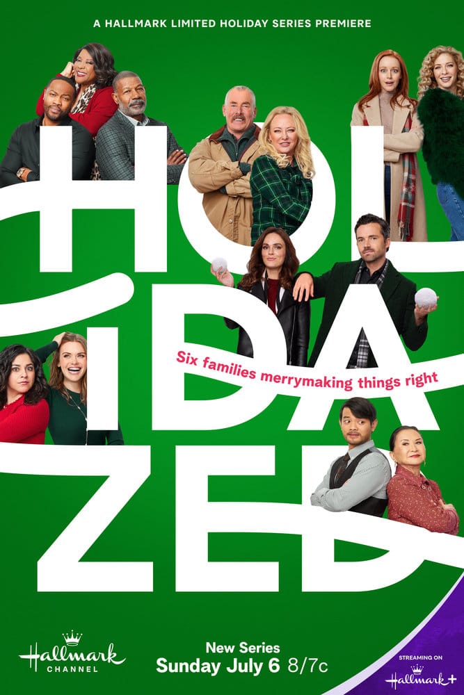 The 8-part series called Holidazed will premiere on Hallmark Channel as part of the network's Christmas in July 2025 line up. #Holidazed