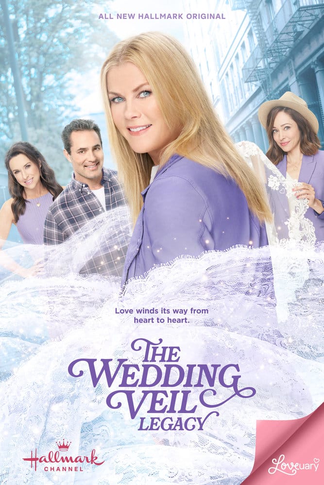 Recording breaking! The Wedding Veil collection includes six movies. Ali Sweeney shares the spotlight with fellow powerhouses Lacey Chabert and Autumn Reeser. 