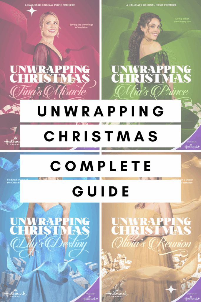 our complete guide to Unwrapping Christmas - watch order, cast, storylines, and where to watch all four Hallmark movies airing and streaming in 2025.