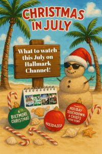 Get the full schedule of Christmas in July Movies on Hallmark with fan favorites and new premieres airing all month long in 2025.