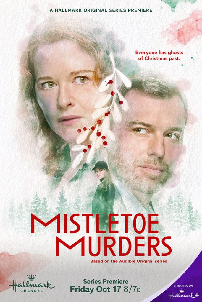 Mistletoe Murders Hallmark poster | Girls Gone Hallmark reviews Mistletoe Murders Episodes 5 and 6 - season finale shockers and one wild cliffhanger.