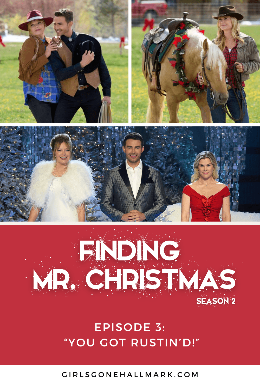 Finding Mr. Christmas Season 2, Episode 3 delivers gingerbread, cowboy charm, and heartfelt moments as the guys ride into romance. #FindingMrChristmas #HallmarkChannel