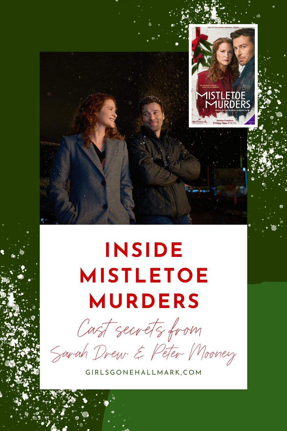 Inside Mistletoe Murders - Cast interview with Sarah Drew and Peter Mooney