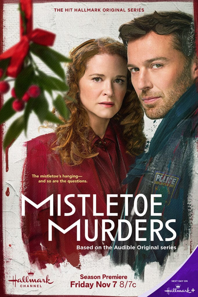 Mistletoe Murders Season 2 Hallmark poster | Dive into Mistletoe Murders Season 2 Episodes 1 - 2 with Girls Gone Hallmark as we unravel fresh mysteries, romance tension, and holiday intrigue.