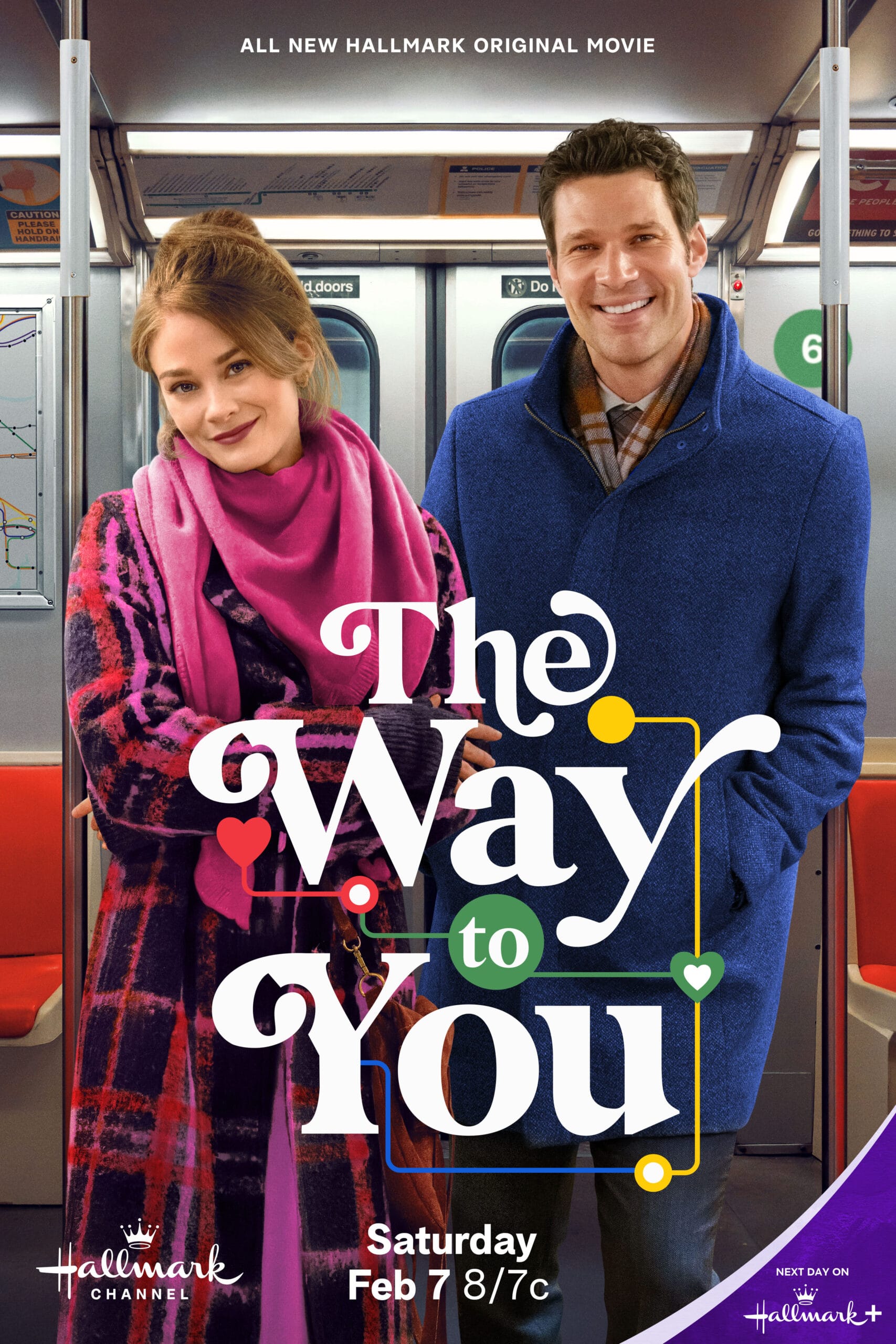 The Way to You movie poster (Hallmark Channel - 2026) | This rom-com stars Kim Matula and Aaron O’Connell as two New Yorkers playing matchmaker for each other—while clearly missing the most obvious connection of all.