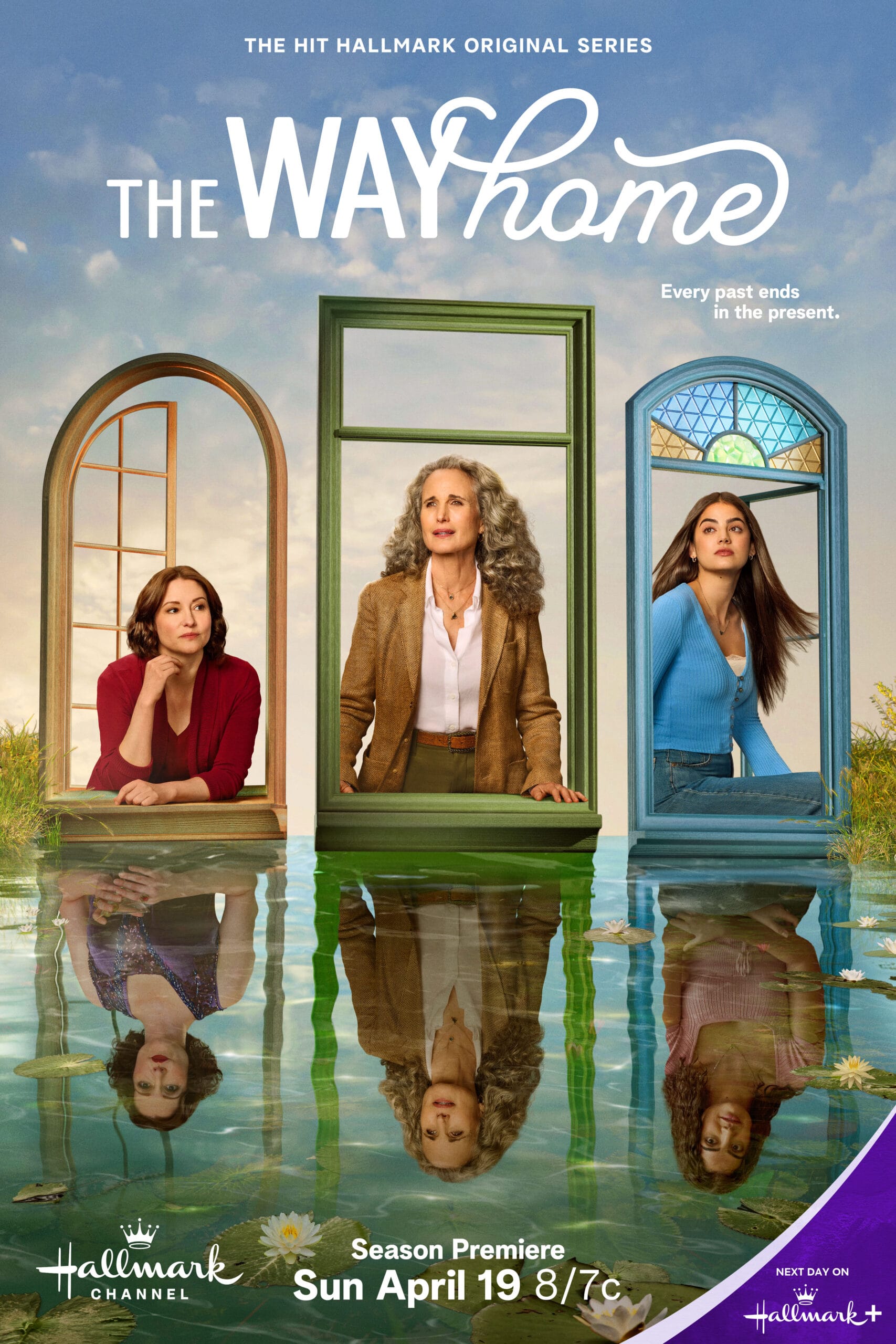 Movie poster for The Way Home Season 4 (Hallmark Channel - 2026) | April 2026 Hallmark movies bring spring romance, cozy stories, and the return of Tyler Hynes - here’s what to watch this month.